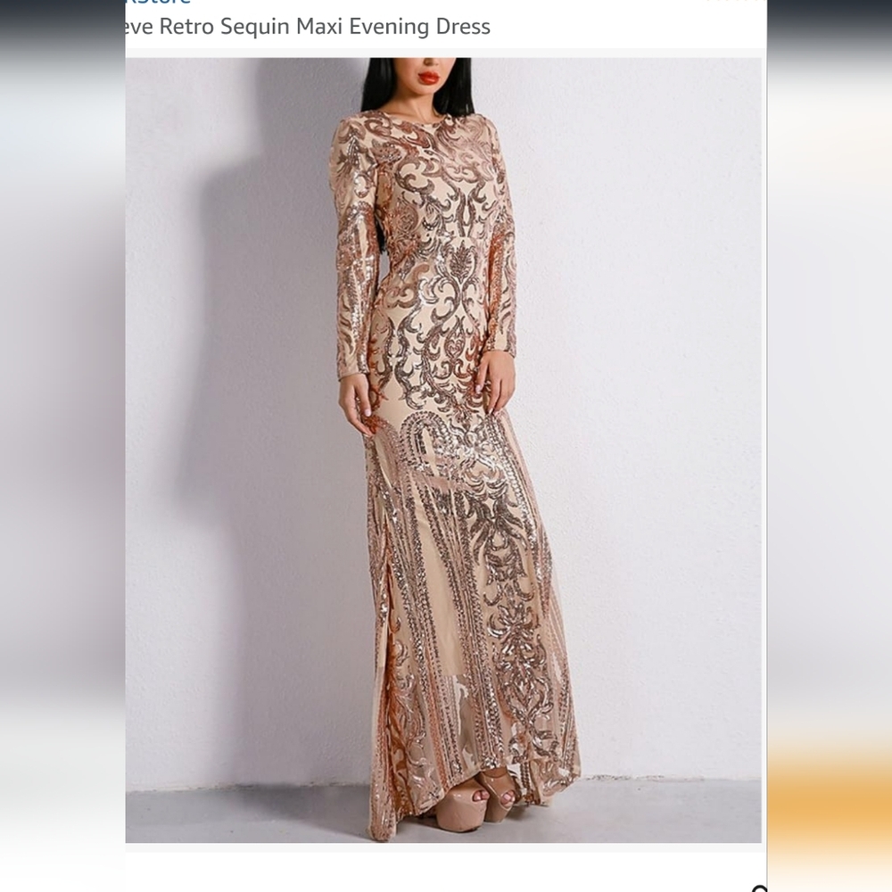 Elegant Lace Evening Gown